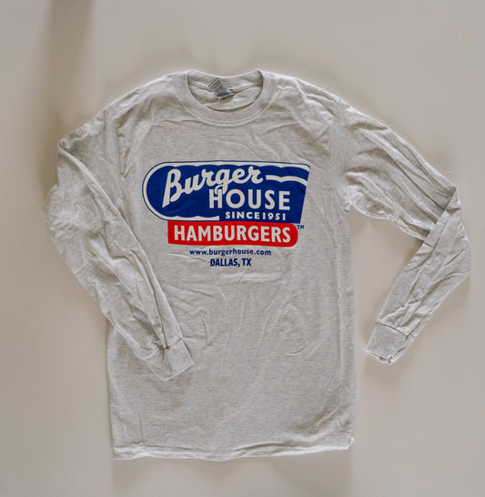 Burger House Grey Long Sleeve Shirt